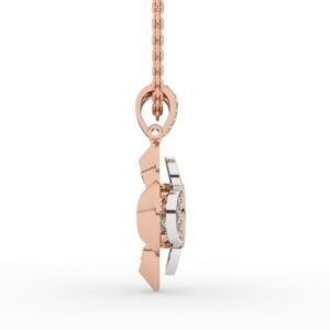 Floret Flower Diamond Pendant