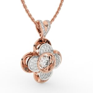 Floret Flower Diamond Pendant