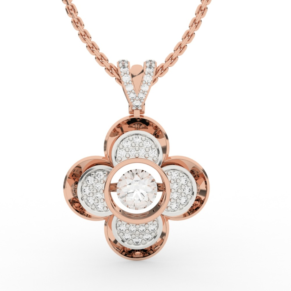 Floret Flower Diamond Pendant