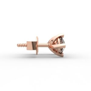 Four Prong Solitaire Earrings