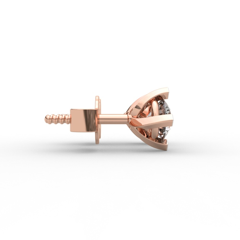 Four Prong Solitaire Earrings