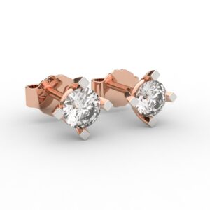 Four Prong Solitaire Earrings