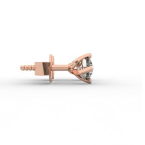 Simple Solitaire Stud Earrings