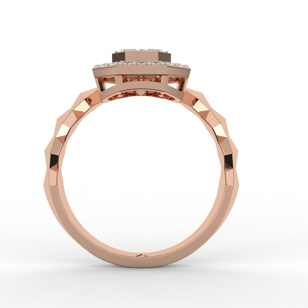 Halo Solitaire Lab Grown Diamond Ring