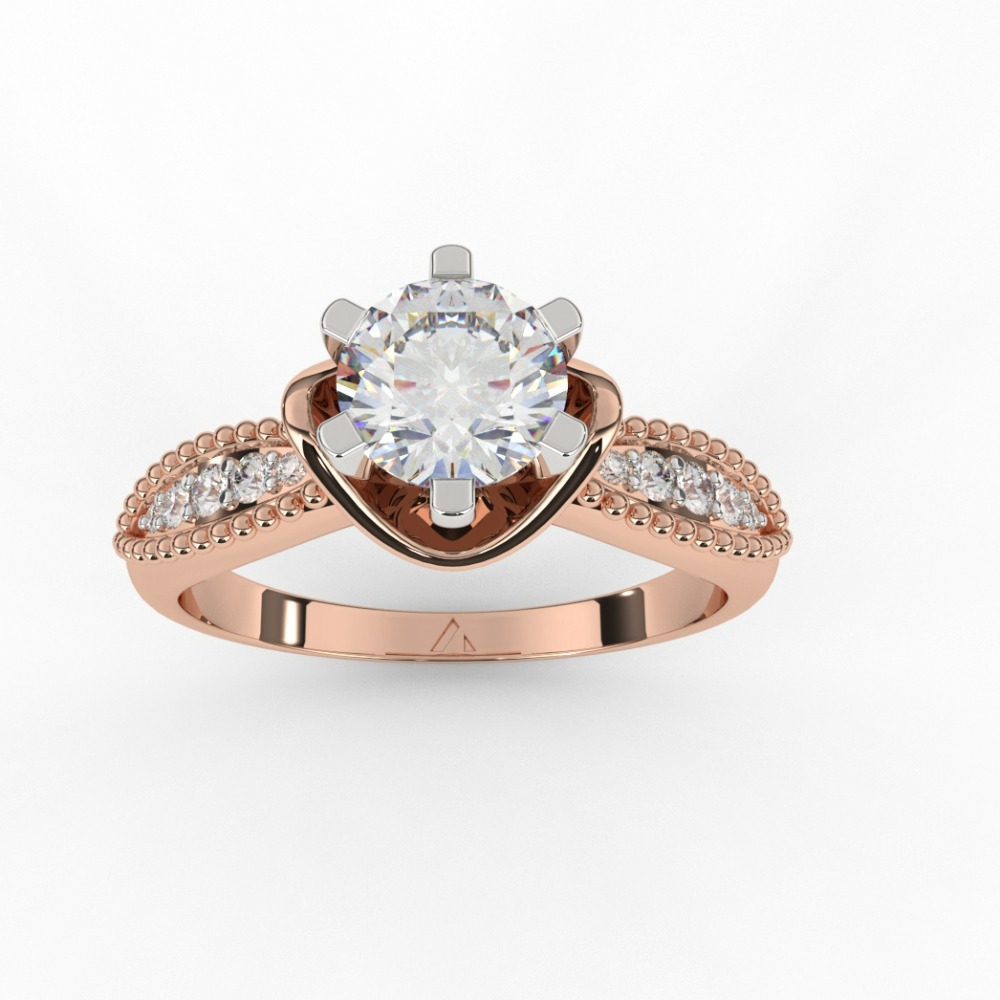 Divine Round Cut Celebrity Ring