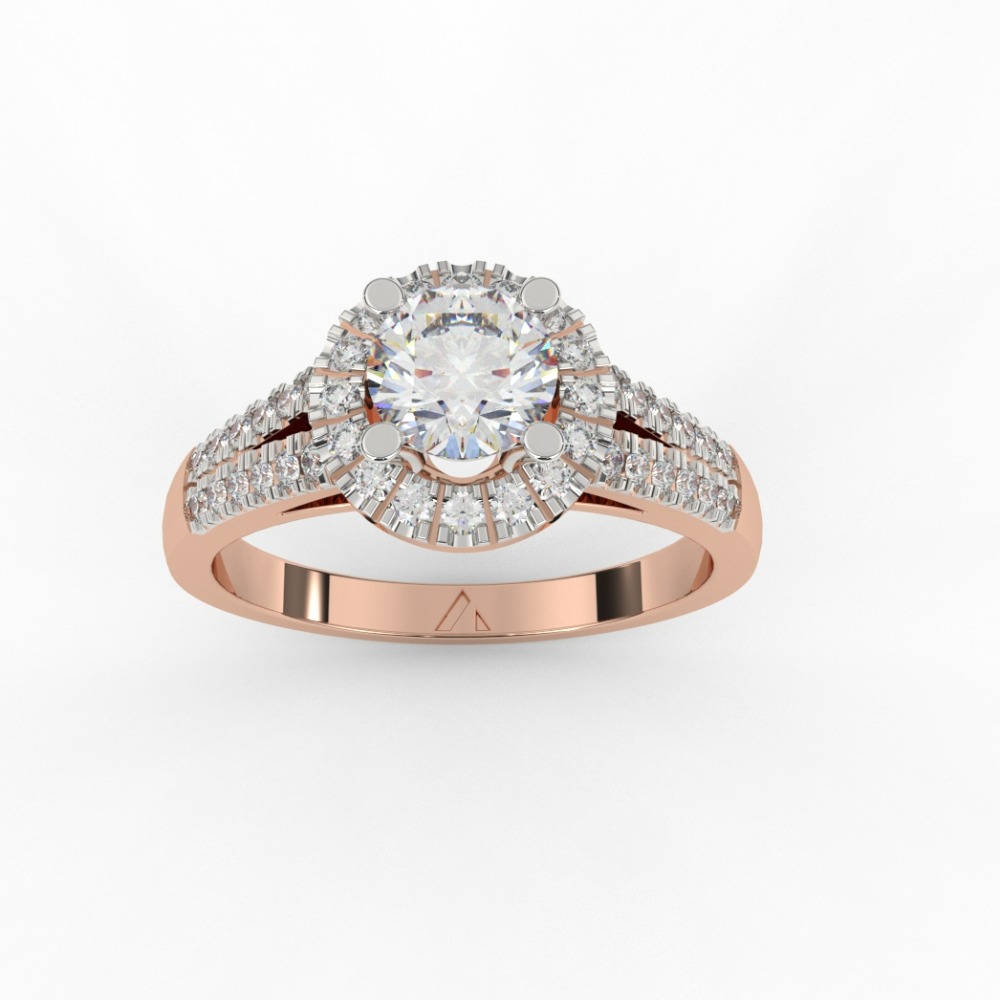 Halo Diva Diamond Ring