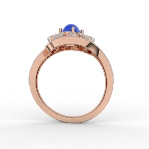 Gleaming Flower Lab Grown Diamond Bridal Ring