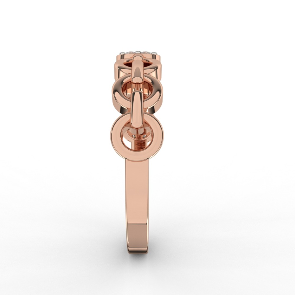 Symbolized Diamonds Wedding Band