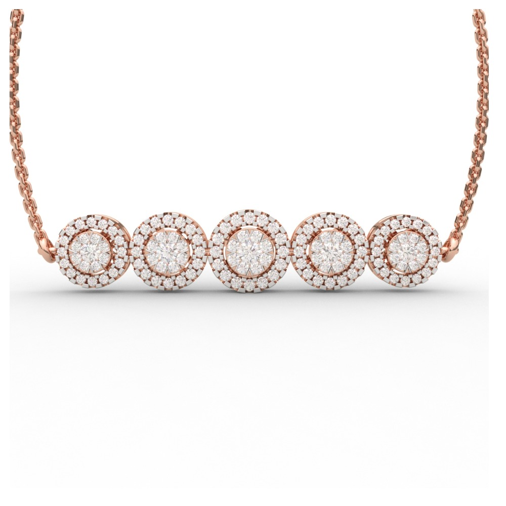 Halo Promise Diamond Pendant Set
