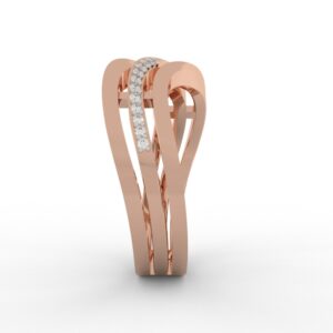 Statement Diamond And Gold Ring