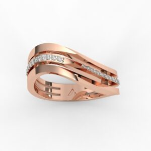 Statement Diamond And Gold Ring