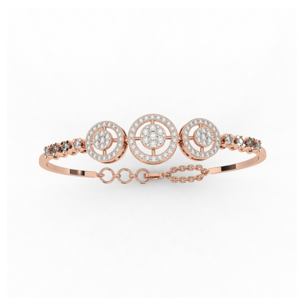 Big Halo Glamorous Diamond Bracelet