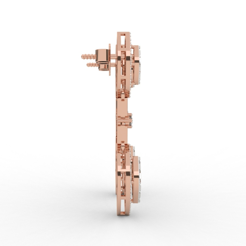 Trendy Lab Grown Diamond Earrings