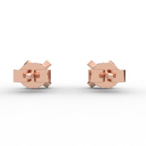 Spiral Spotting Simple Diamond Earring
