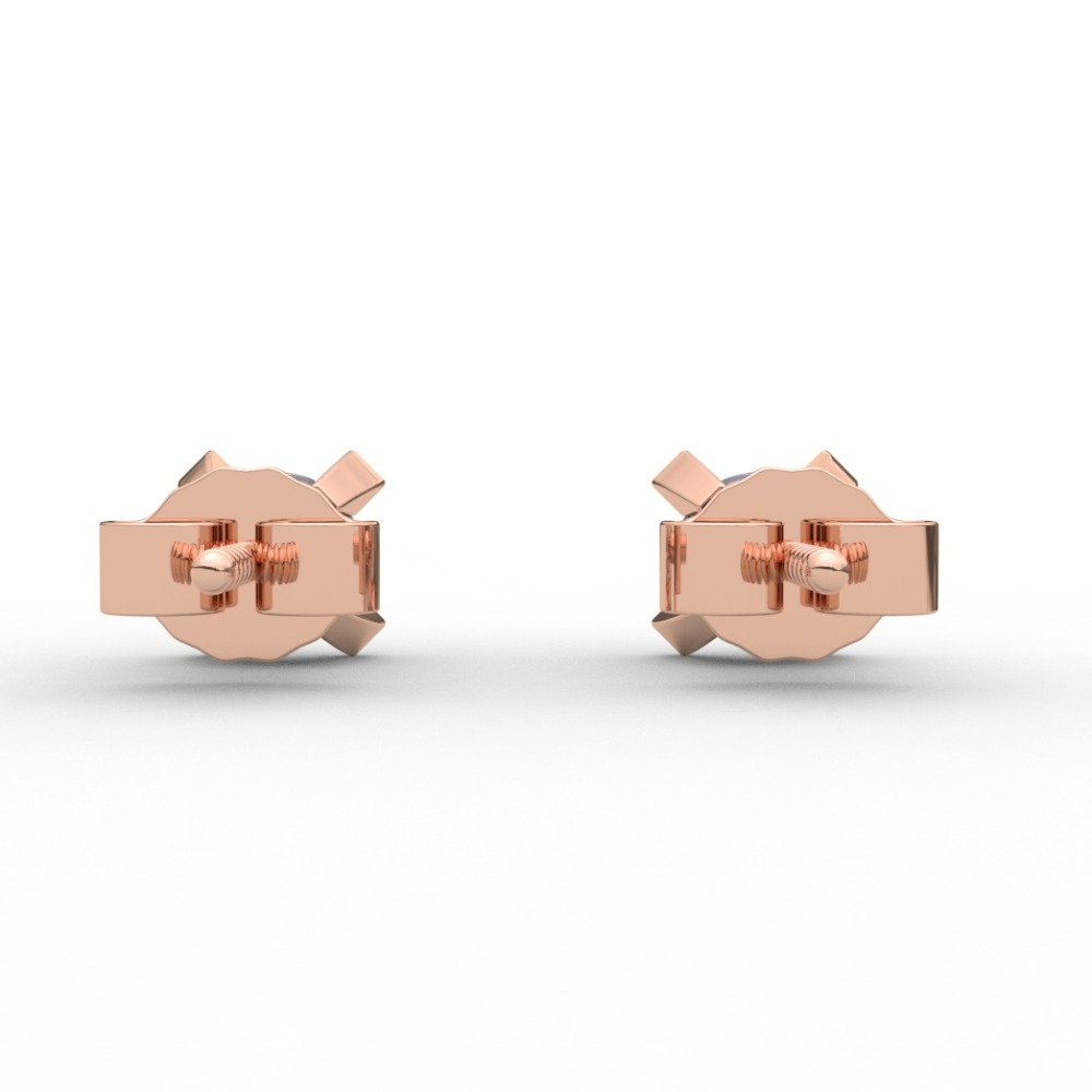 Spiral Spotting Simple Diamond Earring