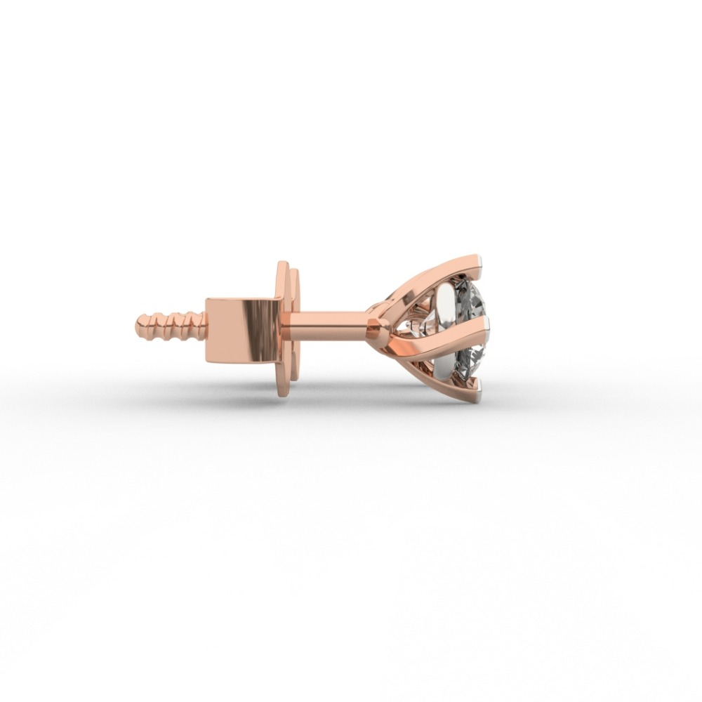 Extraordinary Lab Grown Diamond Gold Earring