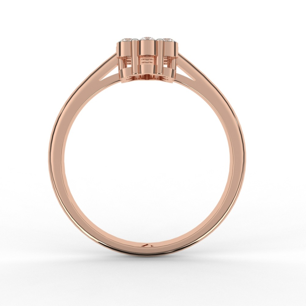 Gleaming Solitaire Diamond Ring