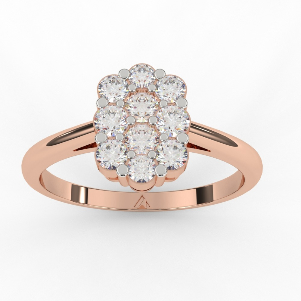 Gleaming Solitaire Diamond Ring