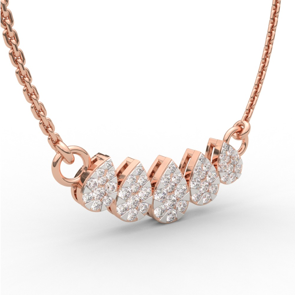 Pear Shape Statement Diamond Pendant
