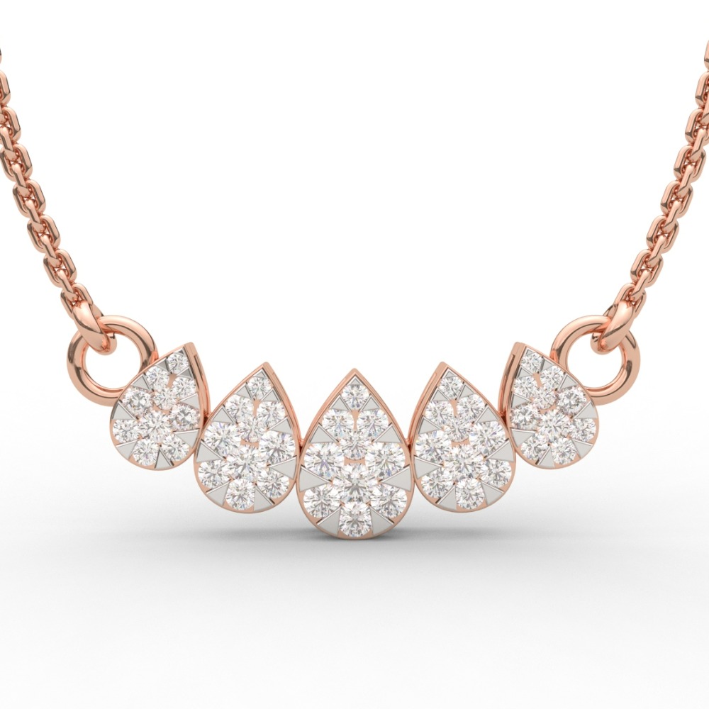 Pear Shape Statement Diamond Pendant
