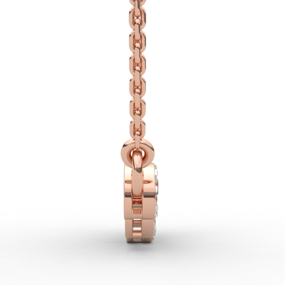 Oval Shape Brilliant Diamond Pendant