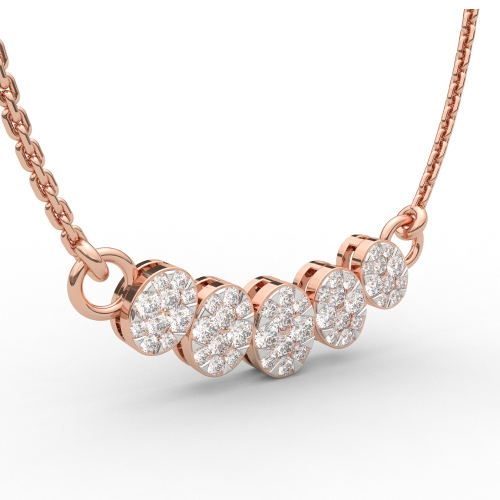 Oval Shape Brilliant Diamond Pendant