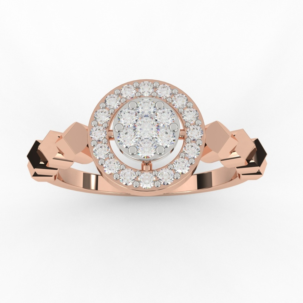 Round Halo Lab Grown Diamond Wedding Ring
