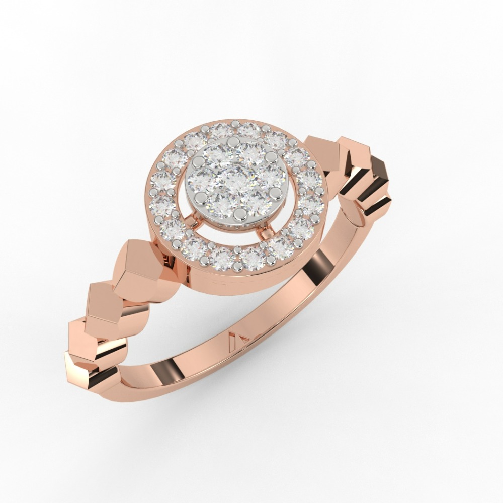 Round Halo Lab Grown Diamond Wedding Ring