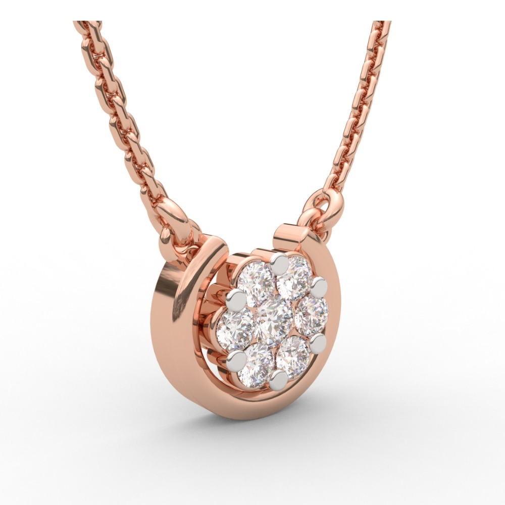 Sunburst Gold With Diamond Pendant