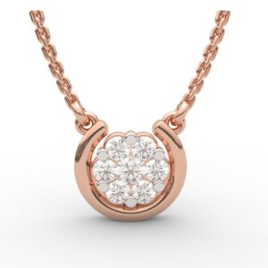 Sunburst Gold With Diamond Pendant