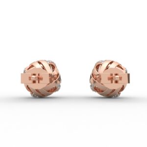 Charming Seven Diamond Stud Earrings