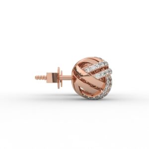 Charming Seven Diamond Stud Earrings