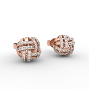 Charming Seven Diamond Stud Earrings