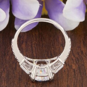 1.89ct Round Moissanite Diamond Ring for Girls