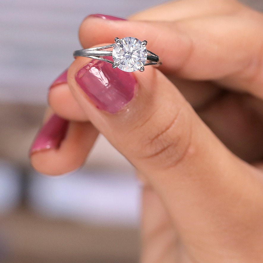 1.69ct Moissanite Dimond Ring for Women's