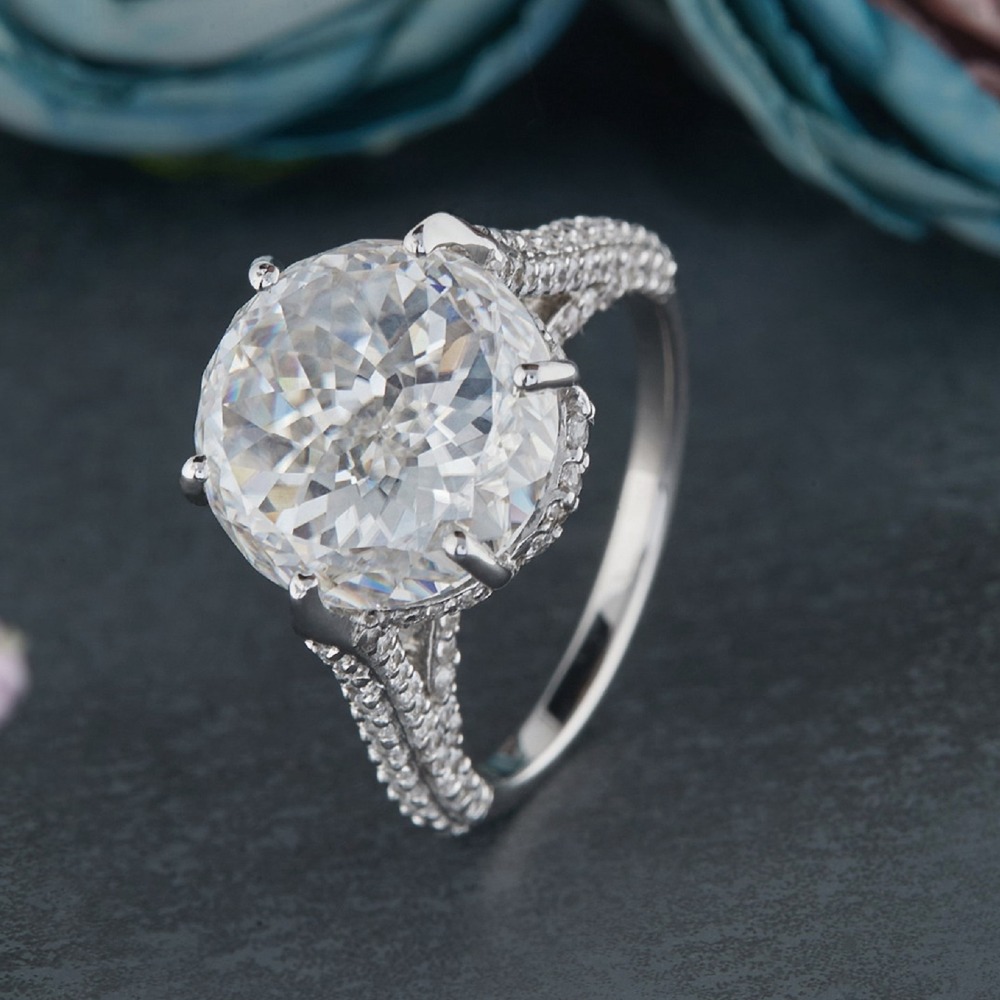 7.45ct Portuguese Moissanite Silver Ring