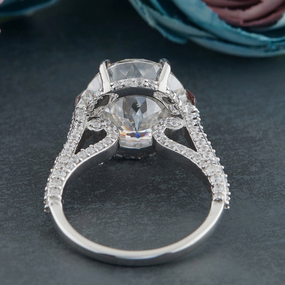 7.45ct Portuguese Moissanite Silver Ring