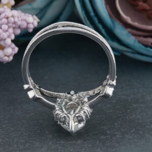 1.37ct Marquise Moissanite Ring in Silver