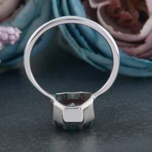 Octagon Moissanite Diamond Ring for Women's