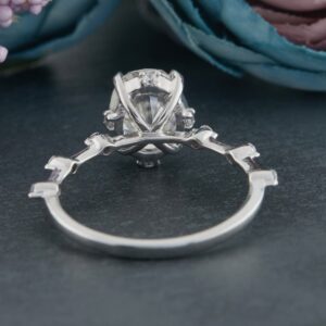 2.05ct Oval Engagement Ring in Platinum