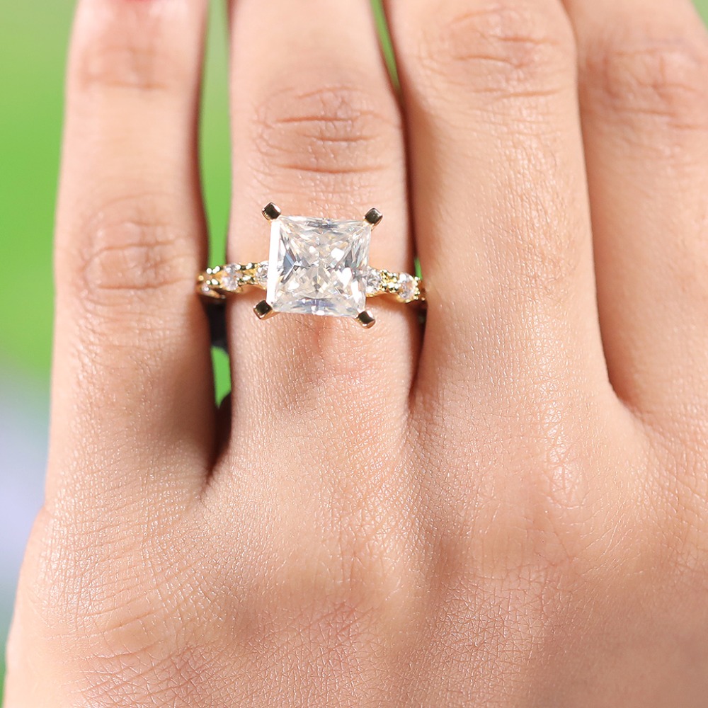 3.25ct Princess Lab Grown Diamond Ring