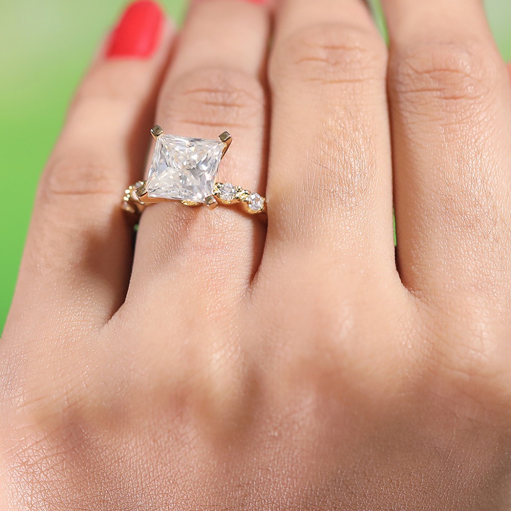 3.25ct Princess Lab Grown Diamond Ring