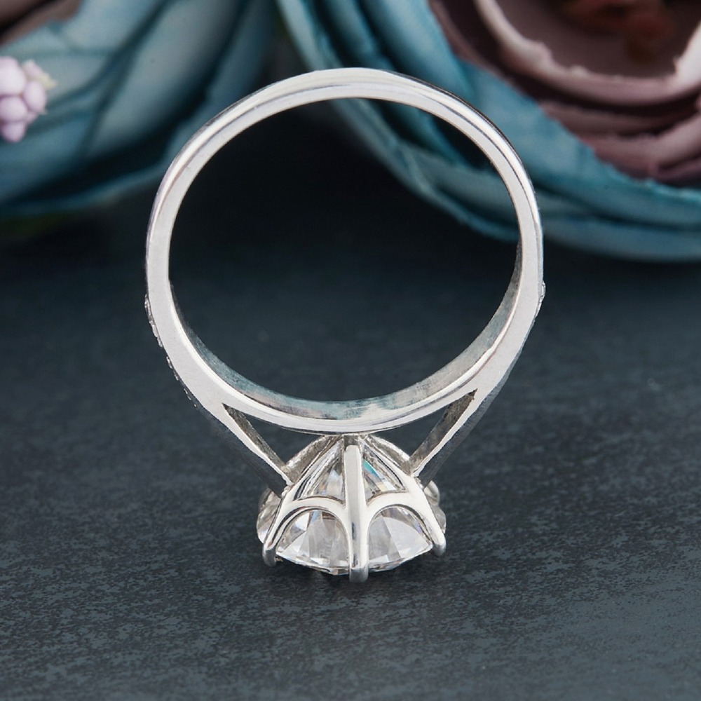 2.15ct Moissanite Diamond Ring in Silver