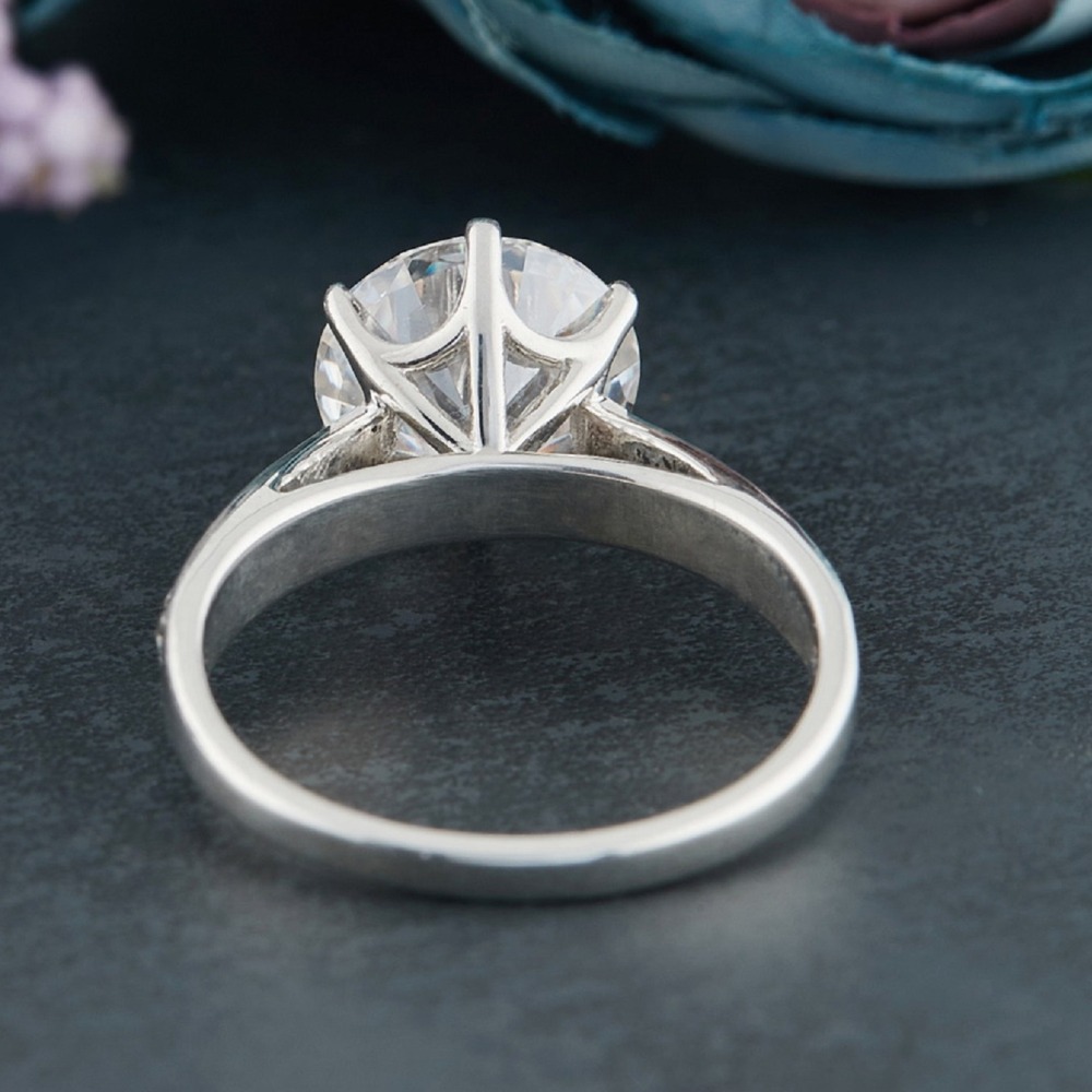 2.15ct Moissanite Diamond Ring in Silver