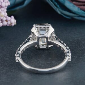 Silver moissanite diamond jewelry ring manufacturer