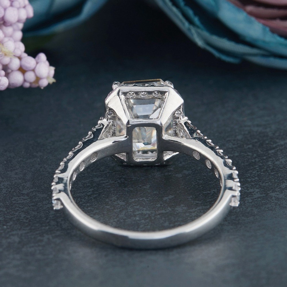 Silver moissanite diamond jewelry ring manufacturer