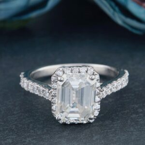 Silver moissanite diamond jewelry ring manufacturer