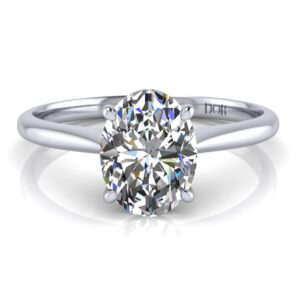 White Gold Solitaire Diamond Engagement Ring