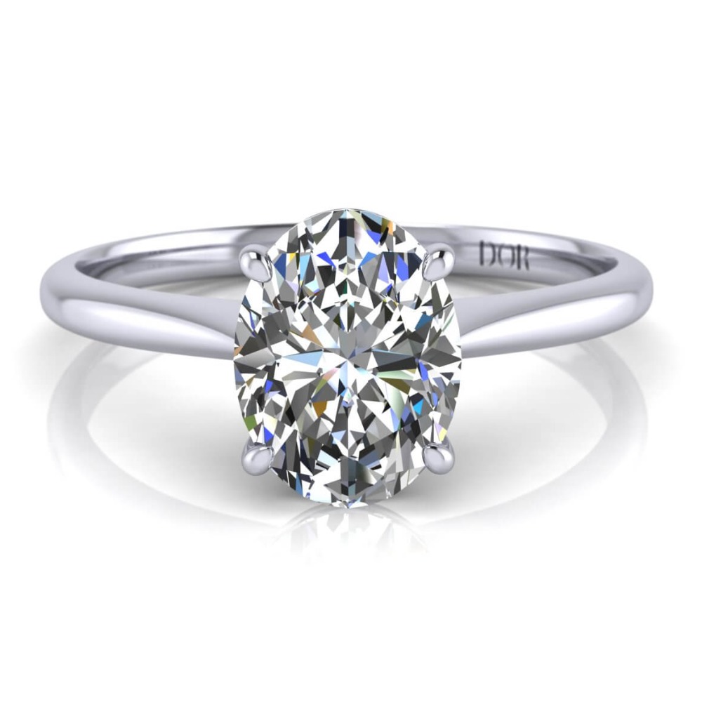 White Gold Solitaire Diamond Engagement Ring