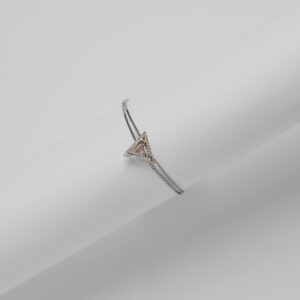 Rositaa Rose Gold Triangle Ring Bracelet